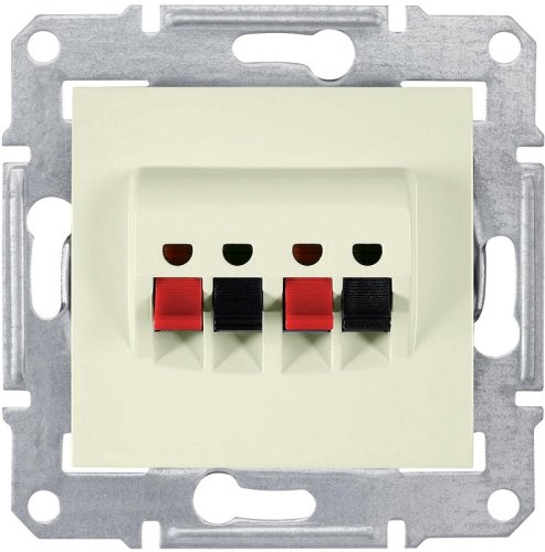 Розетка аудио без рамки Schneider Electric Sedna 2-м. бежевый картинка